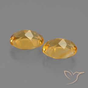 Pedras preciosas de Citrino Dourado Escuro natural de 3.40 ct, oval, VS