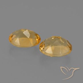 Pedras preciosas de Citrino Laranja-Ouro natural de 3.41 ct, oval, VVS-VS
