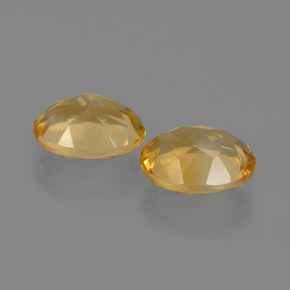 Pedras preciosas de Citrino Dourado natural de 3.44 ct, Corte Oval, VS
