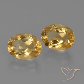 Pedras preciosas de Citrino Dourado natural de 3.61 ct, oval, VVS-VS