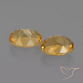 Pedras preciosas de Citrino Dourado natural de 3.61 ct, oval, VVS-VS