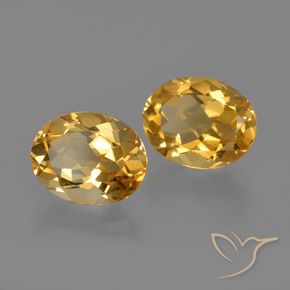 Pedras preciosas de citrino dourado natural de 3,64 ct, corte oval, VVS-VS