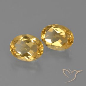 Pedras preciosas de Citrino Laranja Dourado Profundo natural de 3.06 ct, oval, VVS-VS