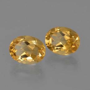 Pedras preciosas de citrino dourado natural de 3,46 ct, corte oval, VVS-VS