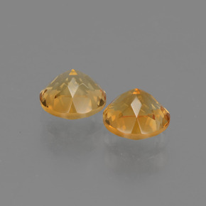 Pedras preciosas de citrino ouro natural de  ct, corte redondo, VVS