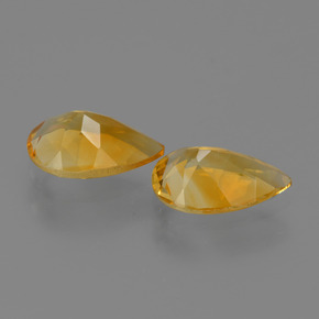 Pedras preciosas de citrino dourado natural de 2,00 ct, formato de pêra, VVS-VS