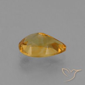 Citrino Laranja-Ouro Natural 1.28ct, Formato de pêra, VVS