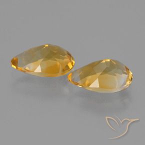 Pedras preciosas de Citrino Ouro natural de 2.24 ct, Formato de pêra, VVS-VS