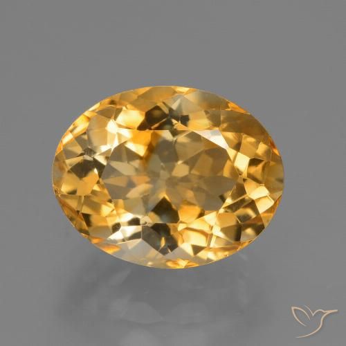 3.89ct Natural Laranja Profundo-Ouro Citrino, oval, VVS-VS