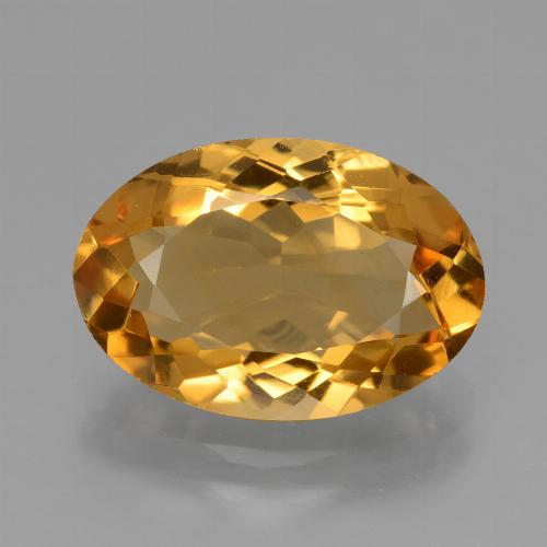 Citrino dourado natural 3,71ct, corte oval, VVS-VS