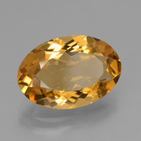 Citrino dourado natural 3,71ct, corte oval, VVS-VS