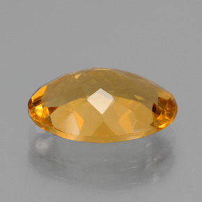 Citrino dourado natural 3,71ct, corte oval, VVS-VS