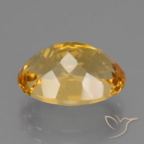 Citrino dourado natural 4,83ct, corte oval, VVS