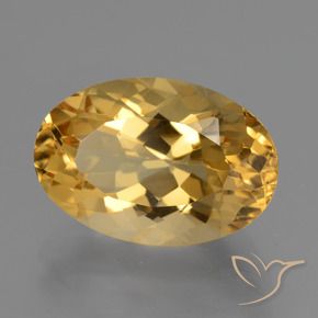 Citrino Dourado Médio-escuro Natural 7.09ct, oval, VVS
