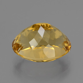 Citrino Laranja Dourado Profundo Natural 7.57ct, Corte Oval, VVS