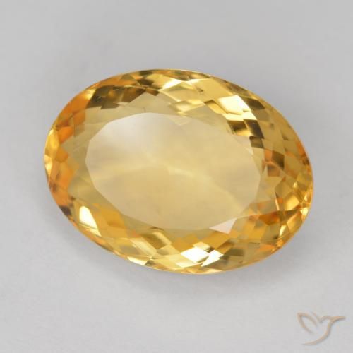 Citrino Dourado Médio-escuro Natural 7.71ct, oval, VVS-VS