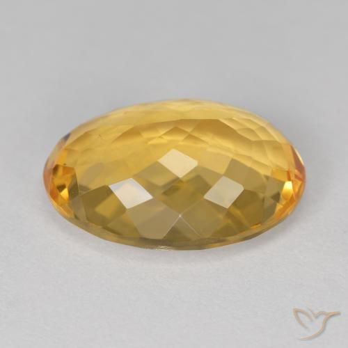 Citrino Dourado Médio-escuro Natural 7.71ct, oval, VVS-VS