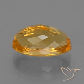 Citrino Laranja Profundo-Ouro Natural 6.11ct, oval, VVS