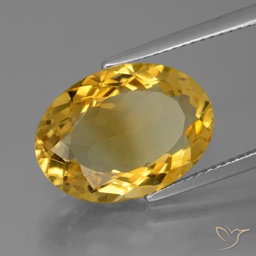 Citrino Dourado Natural 6.80ct, oval, VVS
