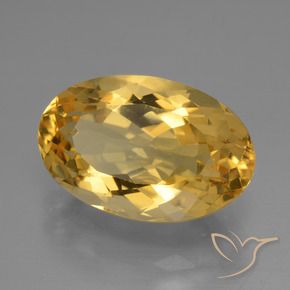 Citrino Dourado Médio-escuro Natural 6.41ct, oval, VVS