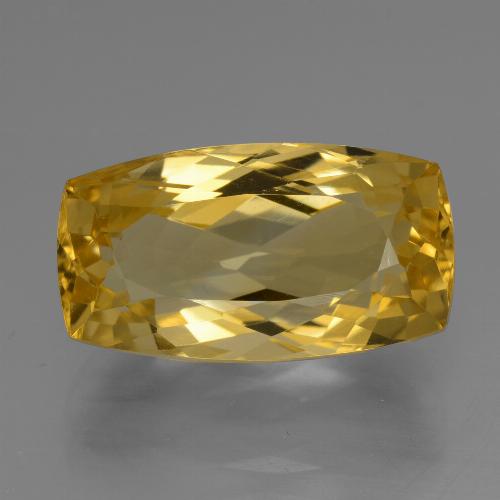Citrino dourado natural 7,47ct, almofada cortada, VVS