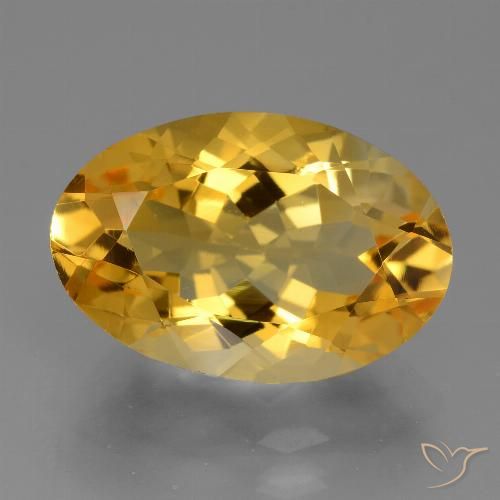 6.74ct Natural Laranja Dourado Profundo Citrino, oval, VVS
