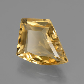 Citrino Amarelo Dourado Natural 5.78ct, Forma extravagante, VVS-VS