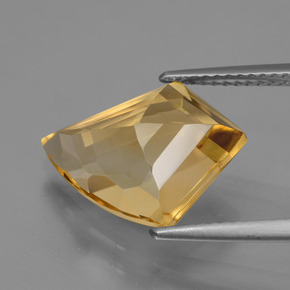 Citrino Amarelo Dourado Natural 5.78ct, Forma extravagante, VVS-VS