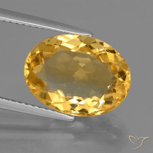 5.51ct Natural Laranja Dourado Profundo Citrino, oval, VVS