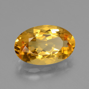 Citrino Laranja Profundo-Ouro Natural 3.78ct, Corte Oval, VVS