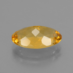 Citrino Laranja Profundo-Ouro Natural 3.78ct, Corte Oval, VVS