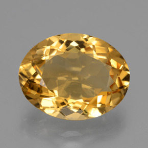 Citrino dourado natural 6,47ct, corte oval, VVS
