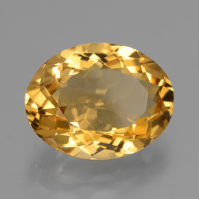 Citrino dourado natural 6,47ct, corte oval, VVS