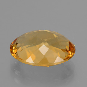 Citrino dourado natural 6,47ct, corte oval, VVS