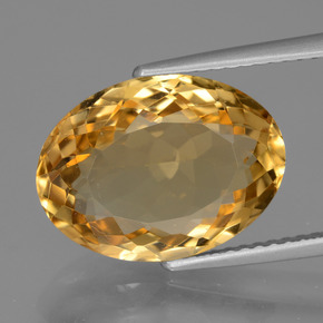 Citrino Laranja-Ouro Natural 6.55ct, Corte Oval, VVS