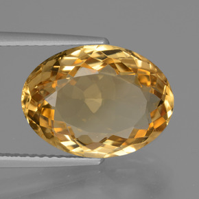 Citrino Laranja-Ouro Natural 6.55ct, Corte Oval, VVS