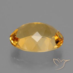 Citrino Laranja Dourado Profundo Natural 5.25ct, oval, VVS-VS
