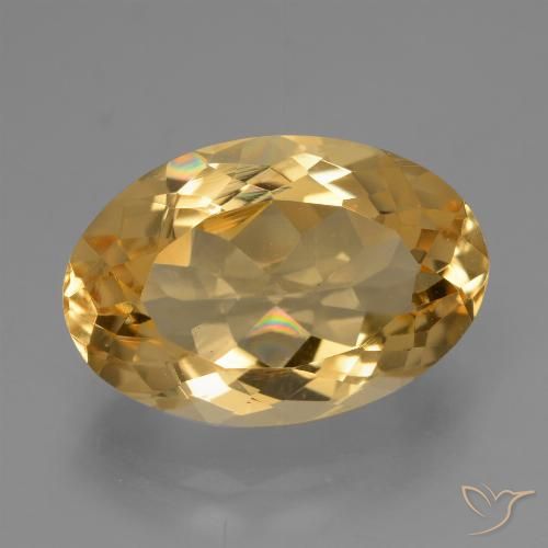5.20ct Natural Laranja Dourado Profundo Citrino, oval, VVS