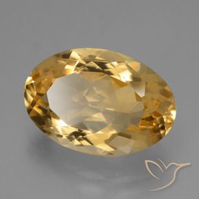 Citrino Laranja Dourado Profundo Natural 5.20ct, oval, VVS