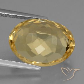 Citrino Laranja Dourada Natural 6.85ct, oval, VVS