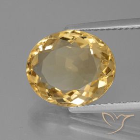 Citrino Laranja claro-dourado Natural 5.04ct, oval, VVS