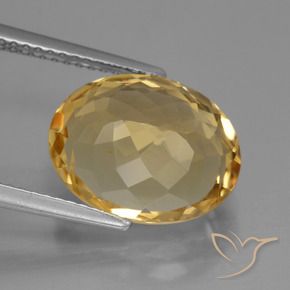 Citrino Dourado Médio-escuro Natural 5.49ct, oval, VVS
