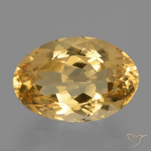 5.70ct Natural Dourado Médio-escuro Citrino, oval, VVS