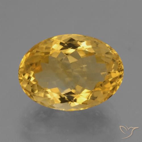 6.97ct Natural Laranja Dourado Profundo Citrino, oval, VVS