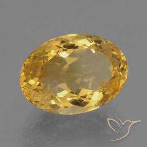 Citrino Laranja Dourado Profundo Natural 6.97ct, oval, VVS