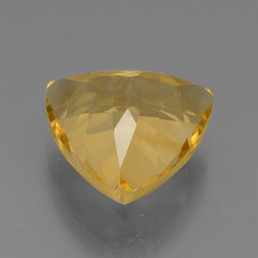 Citrino ouro natural 5,96ct, trillion, VS