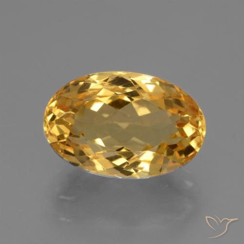 4.73ct Natural Dourado Escuro Citrino, oval, VVS