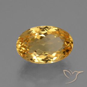 Citrino Dourado Escuro Natural 4.73ct, oval, VVS