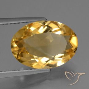 Citrino Laranja Dourado Profundo Natural 4.76ct, oval, VVS-VS