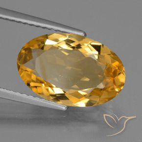 Citrino Laranja Dourado Profundo Natural 4.00ct, oval, VS